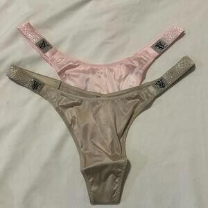 Victoria’s Secret Smooth Shine Strap Thong Panty Bundle